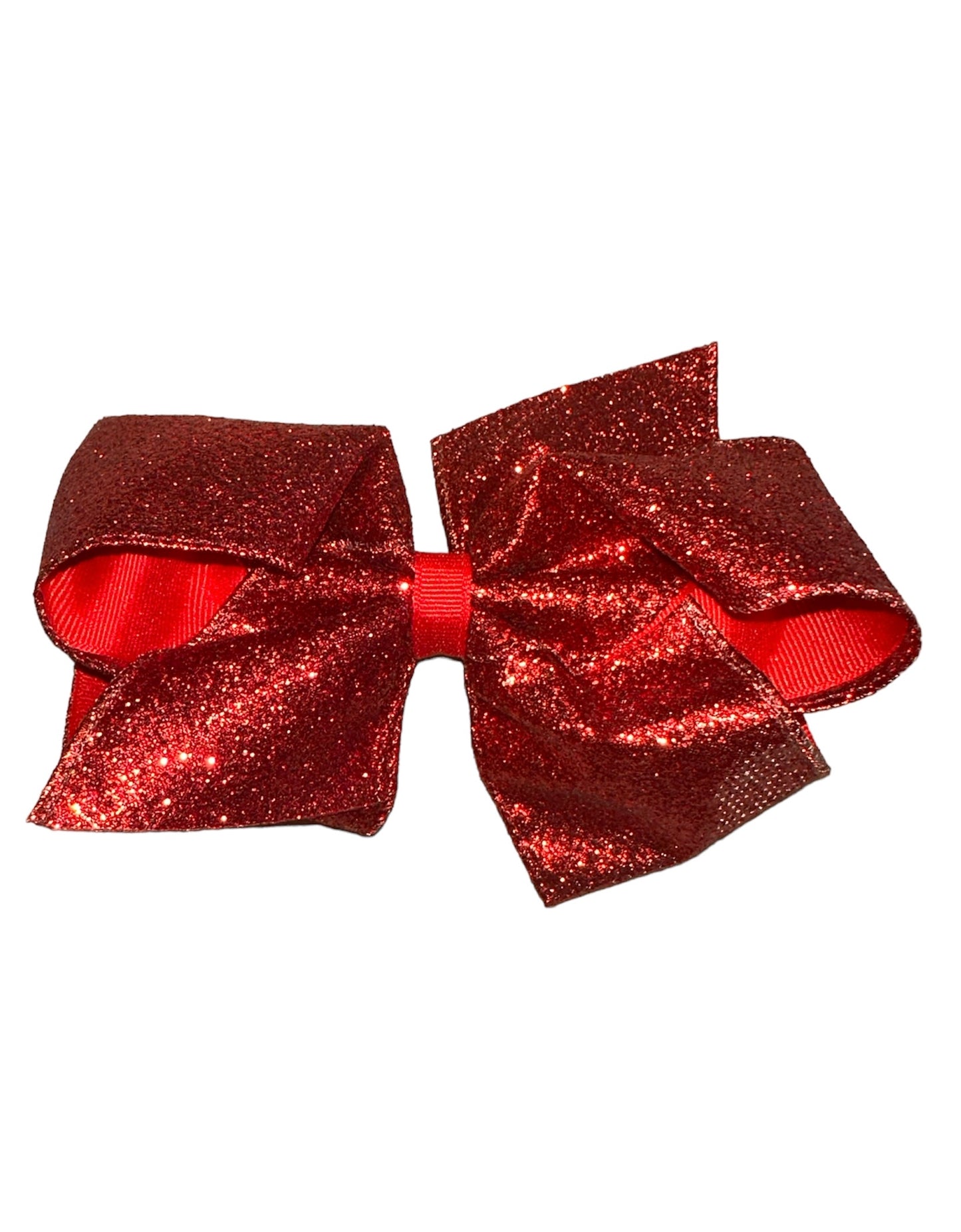 Large Red Glitter Bow