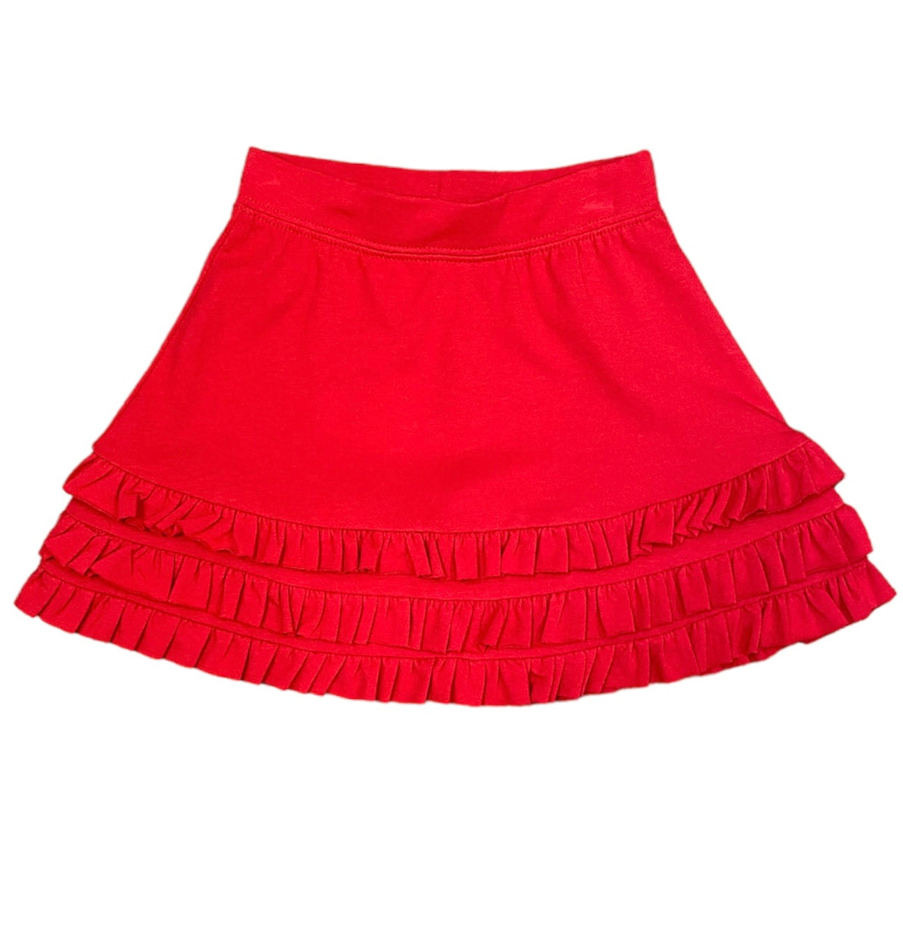 Red Ruffle Skirt