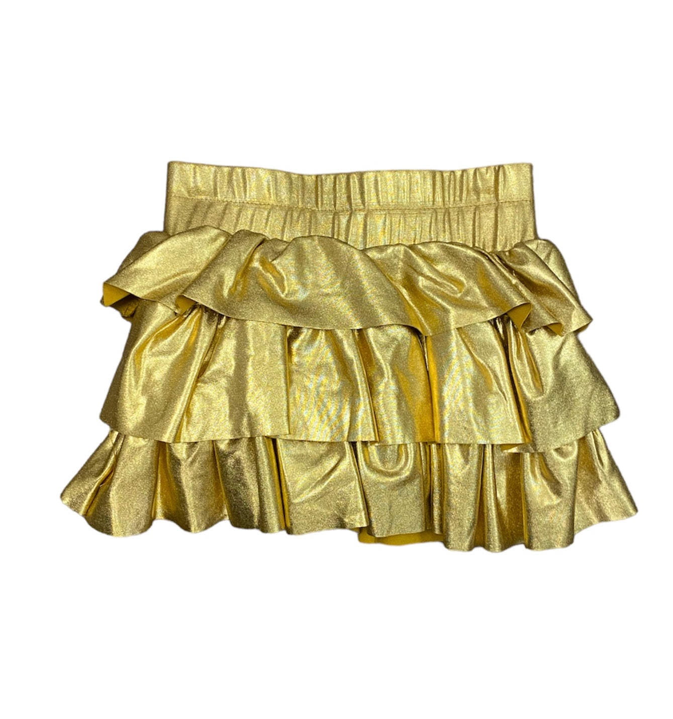 Gold Ruffle Skort