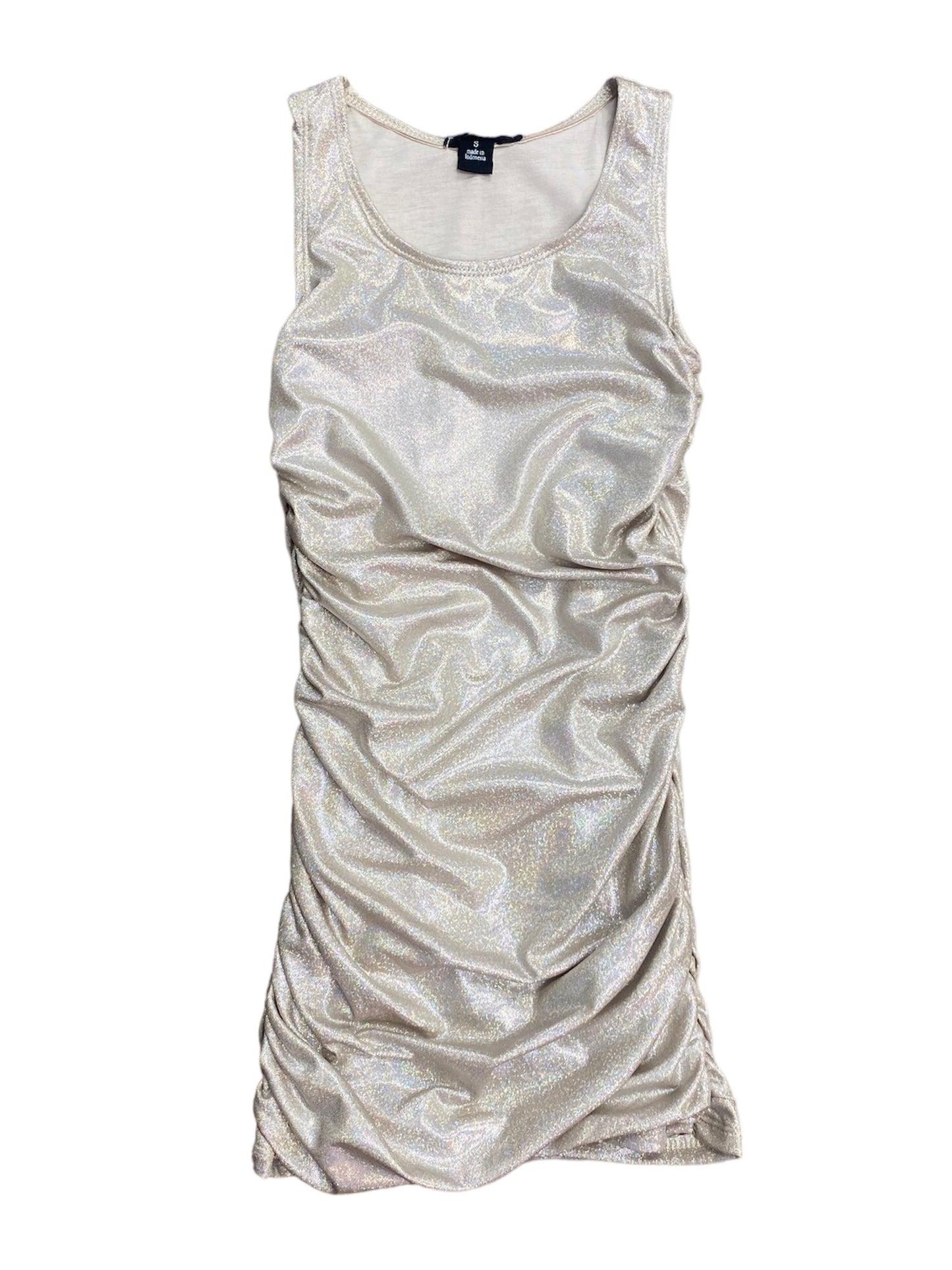 Taupe Metallic Dress