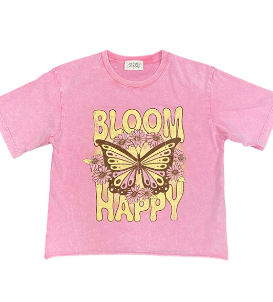 Pink Bloom Happy Tee