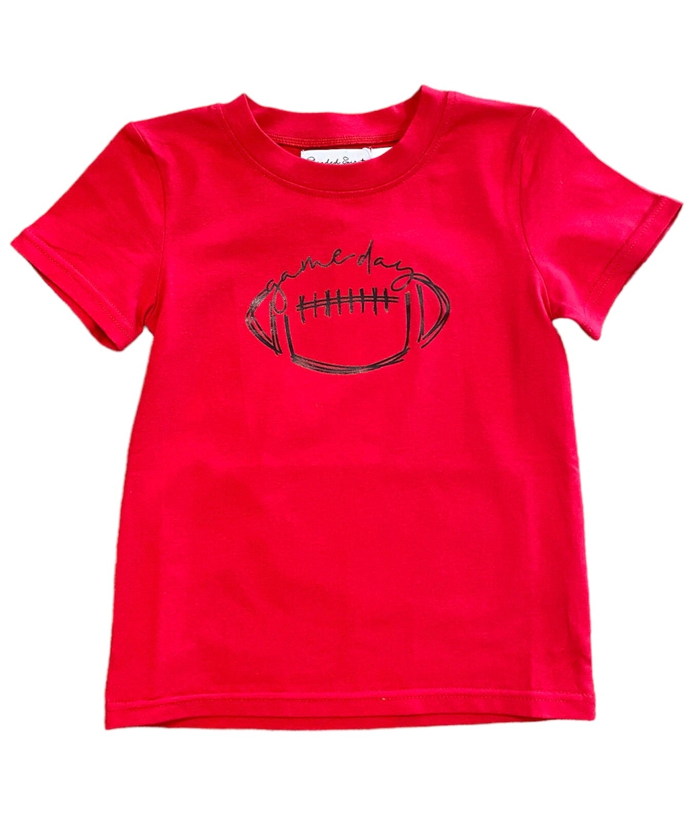 Red/Black Football Tee