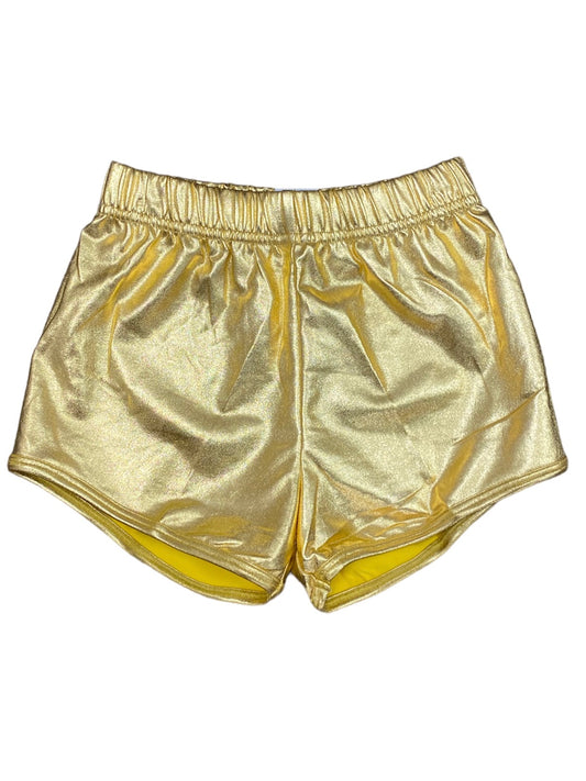 Gold Metallic Shorts