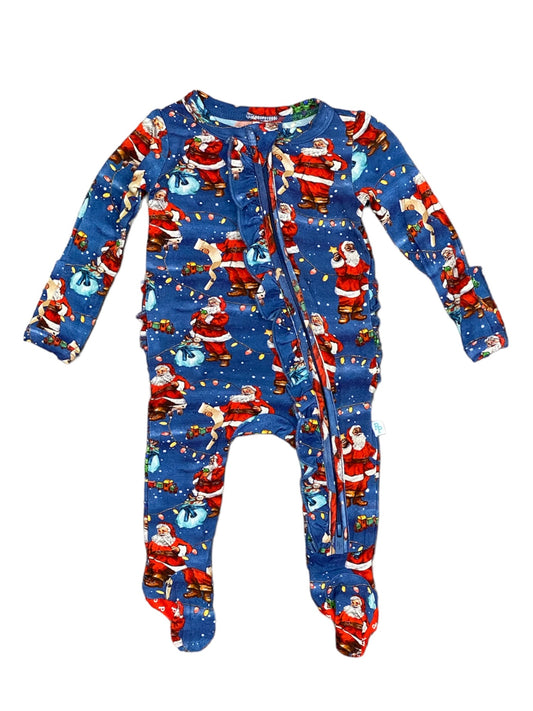 Santa Clause Ruffled Footie