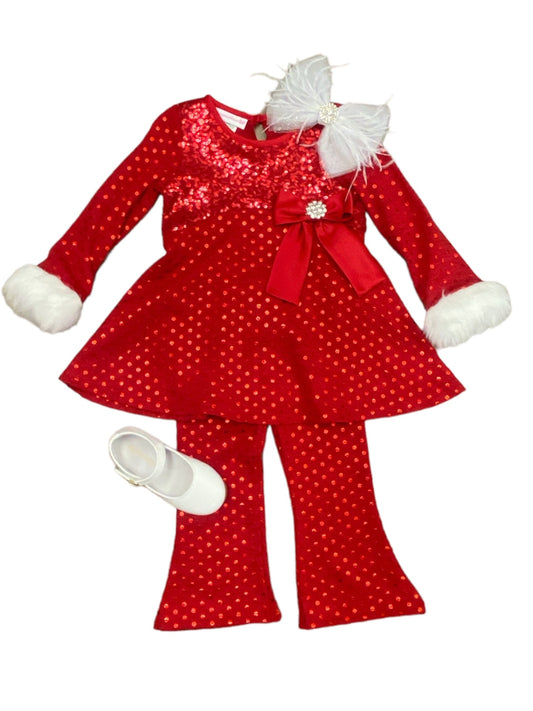 Christmas Party Set w/ Fur Sleeves