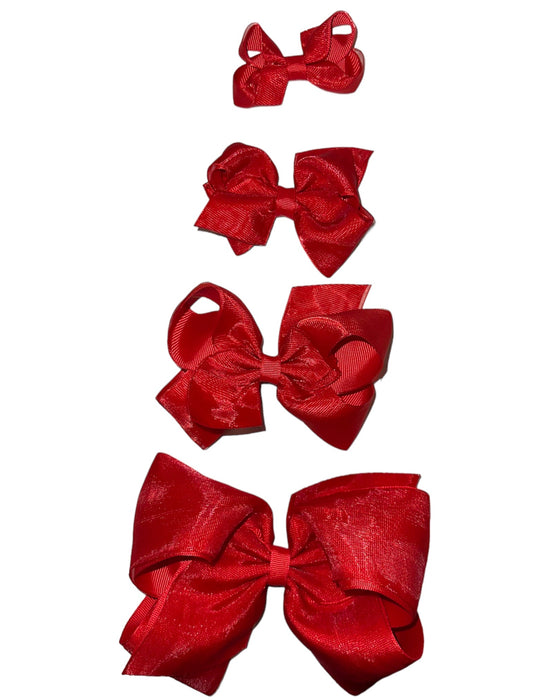 Red Overlay Bow