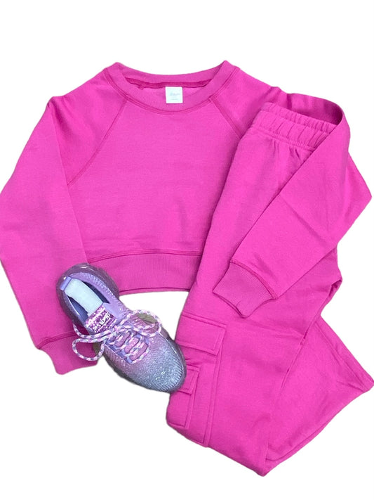 Fuchsia Crew Neck Top