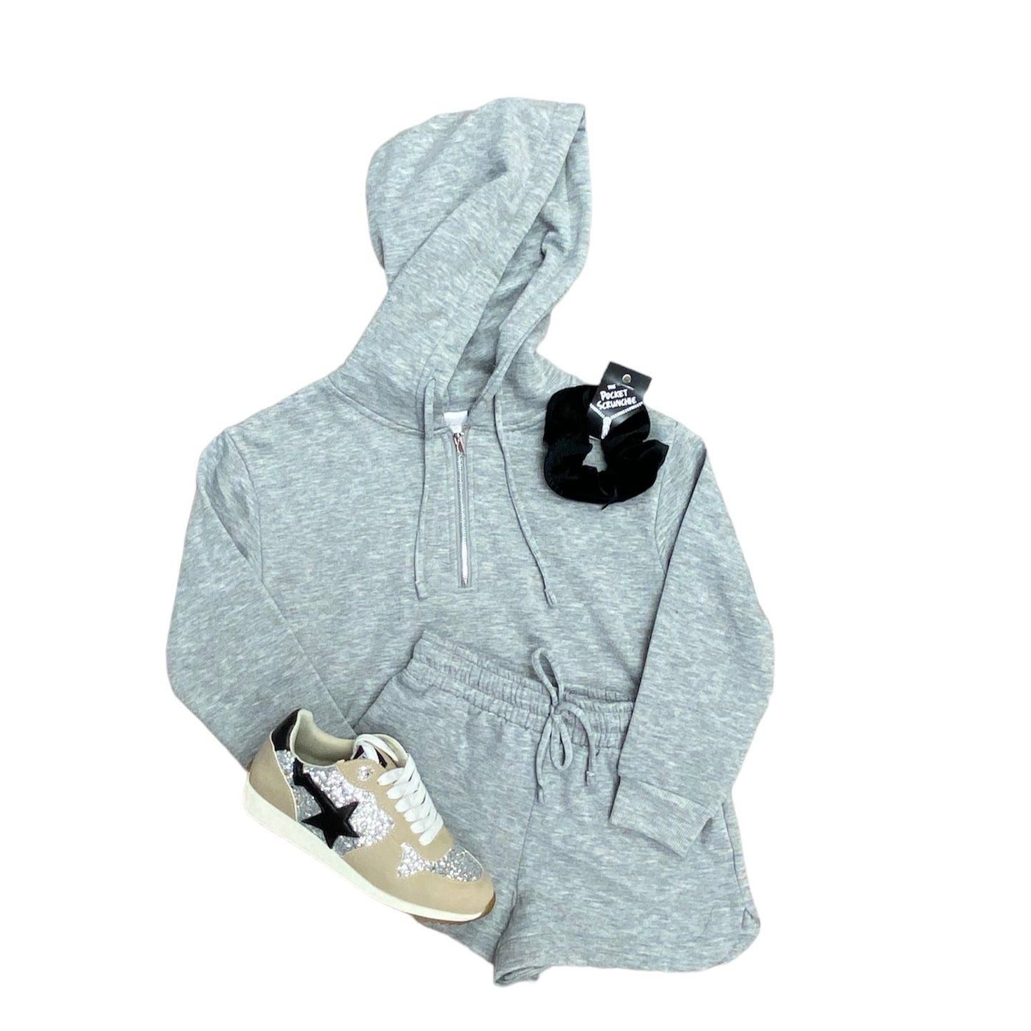 Gray Half Zip Pullover