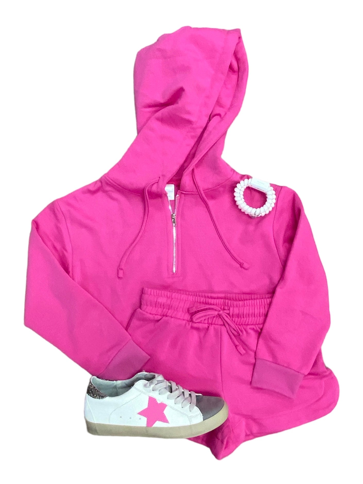 Pink Half Zip Pullover
