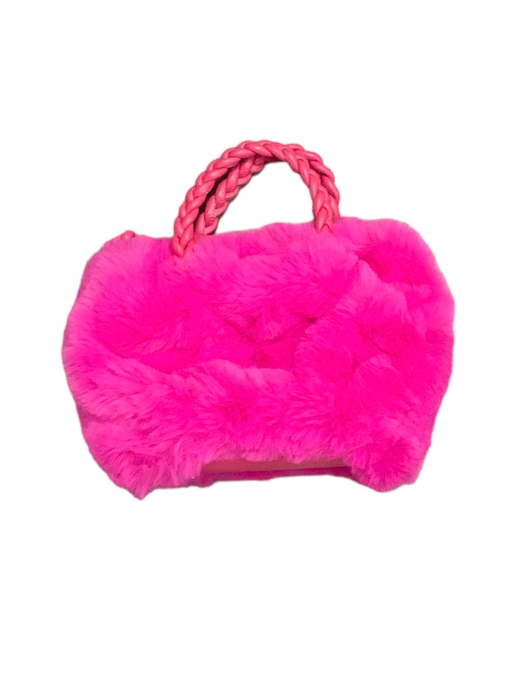Fur Purse with Rope Strap