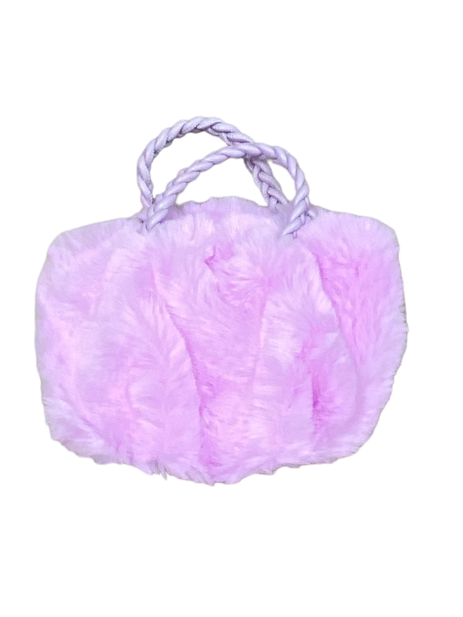 Fur Purse with Rope Strap