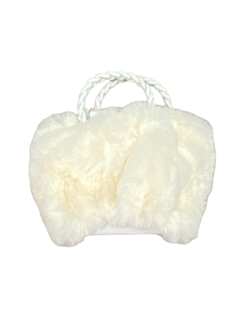 Fur Purse with Rope Strap