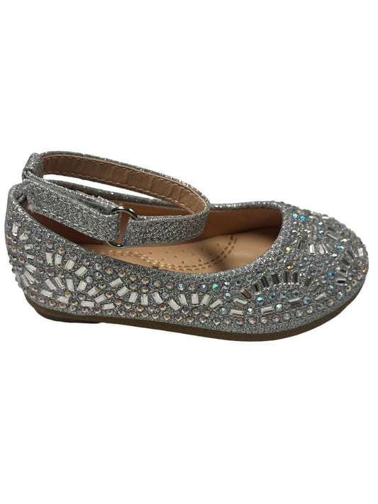 Silver Rhinestone Flats