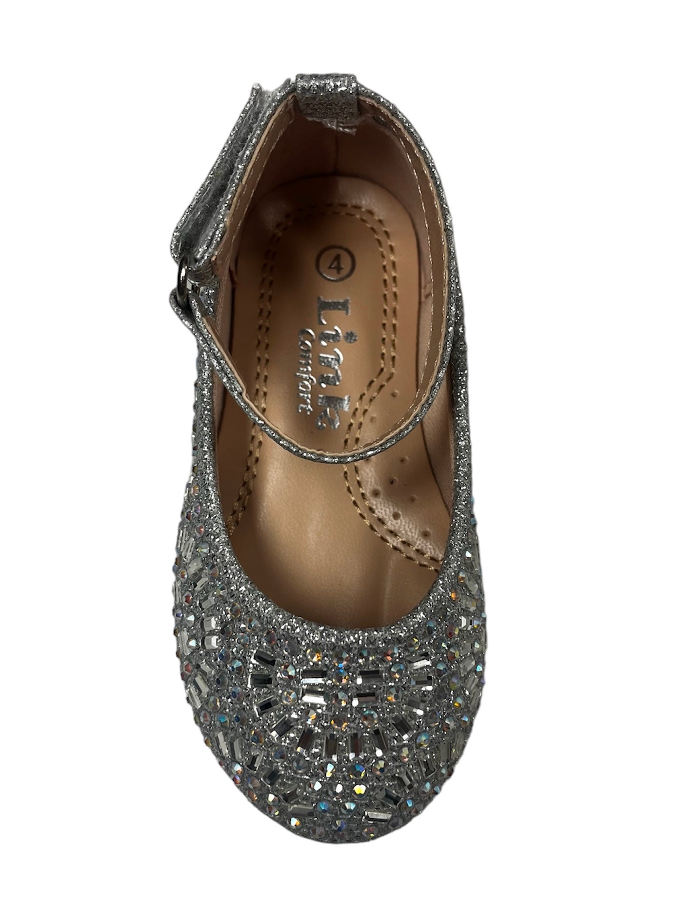 Silver Rhinestone Flats