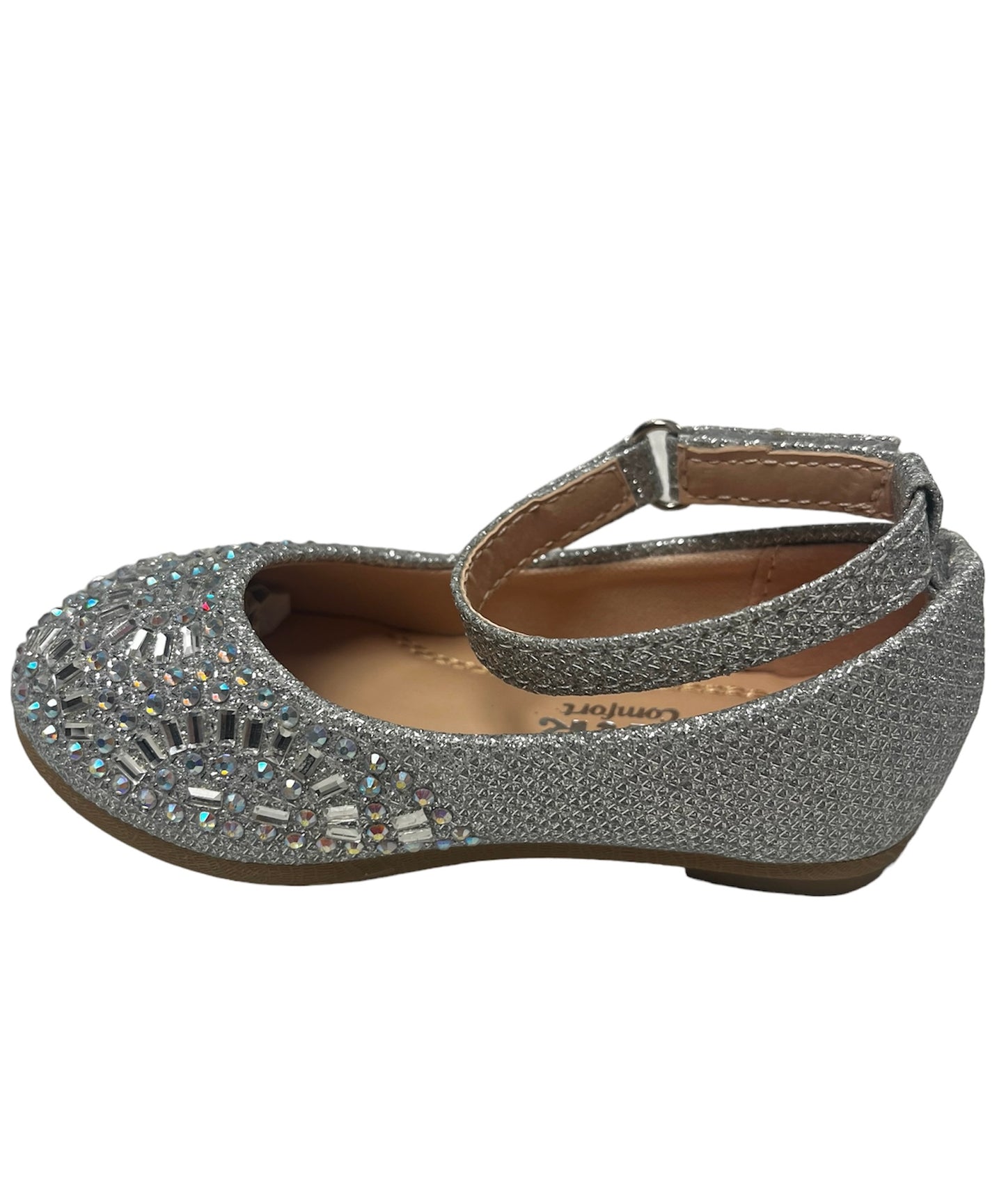 Silver Rhinestone Flats