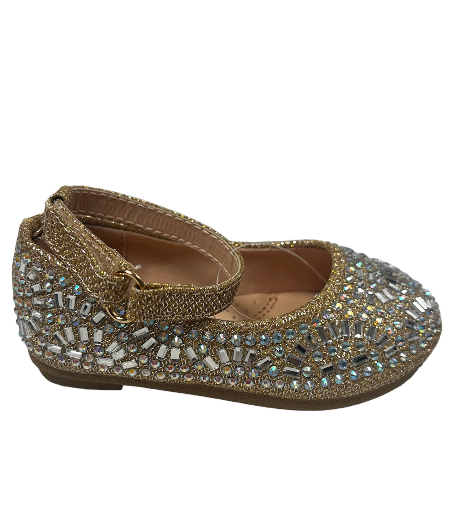 Gold Rhinestone Flats