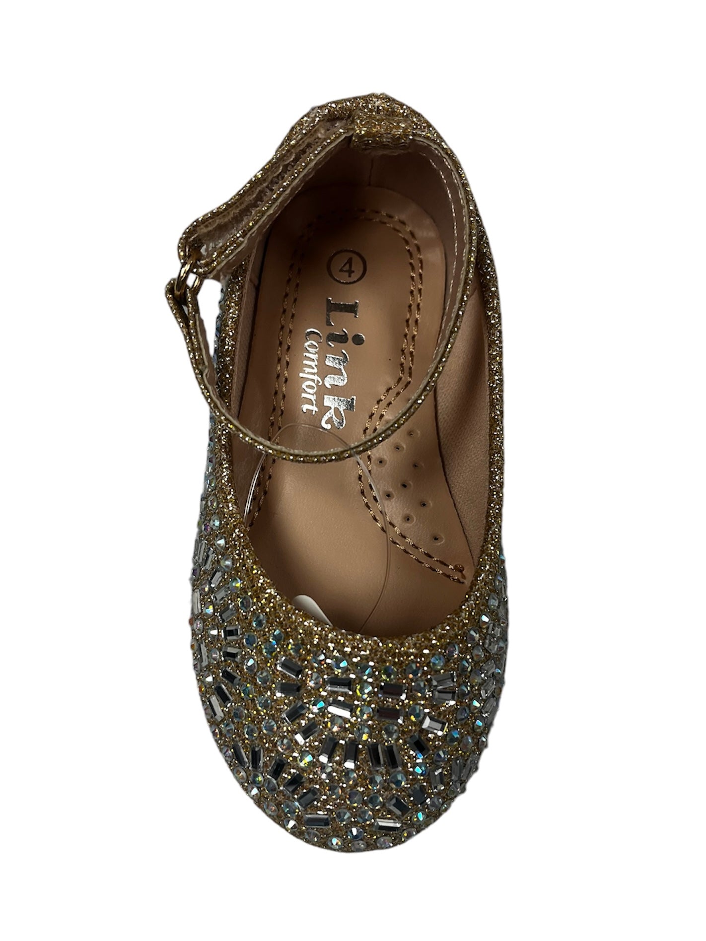 Gold Rhinestone Flats