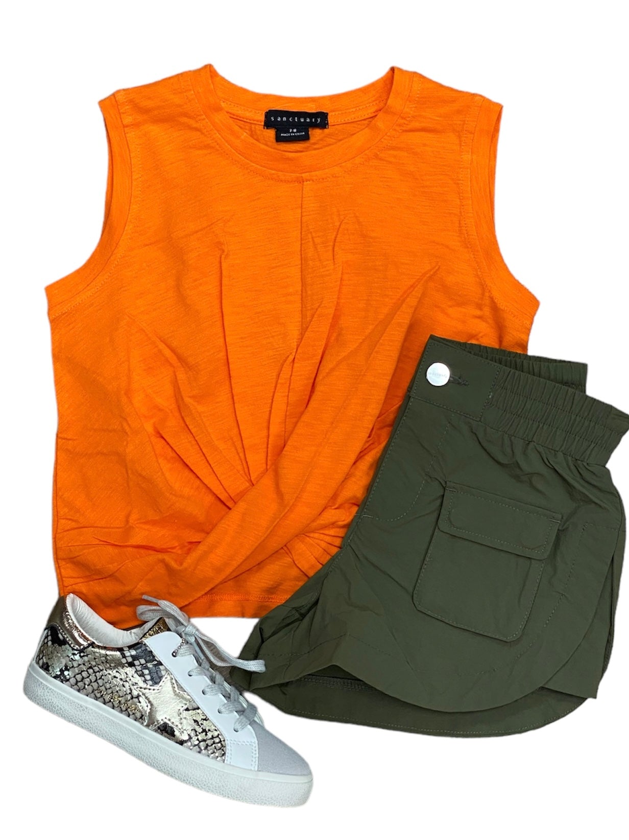 Olive Cargo Shorts