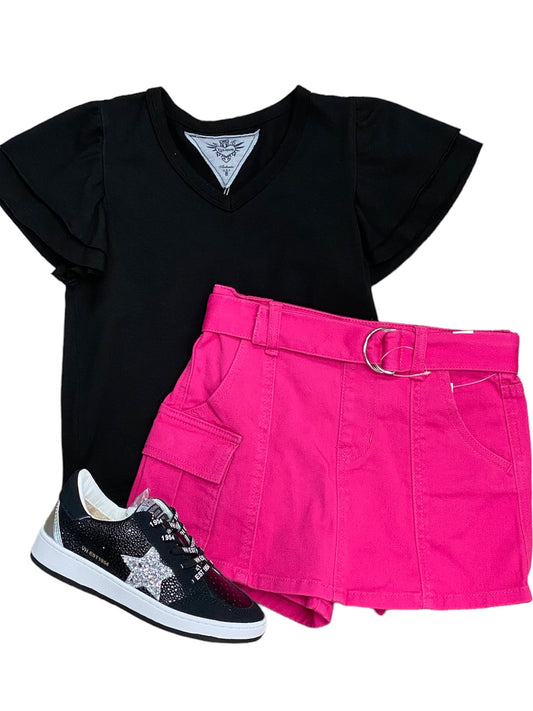 Hot Pink Cargo Skort