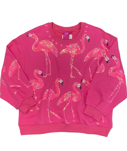 Hot Pink Flamingo Sweatshirt