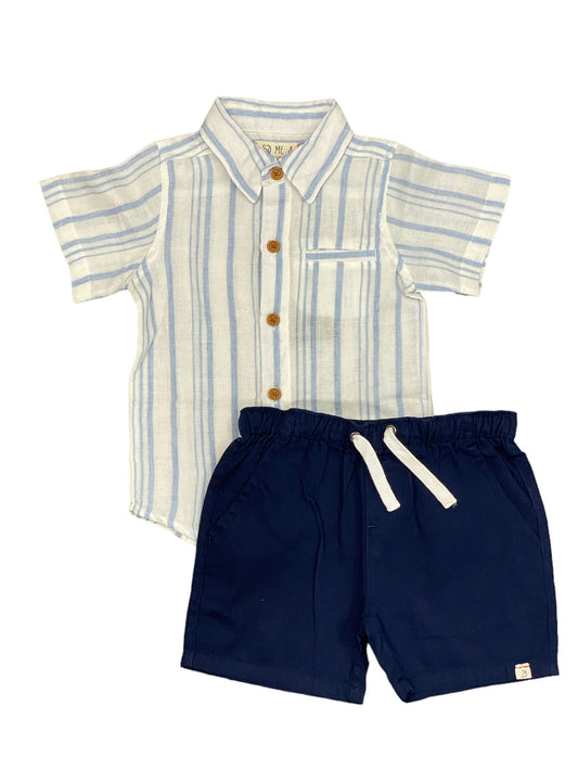 Blue Stripe Woven Shirt