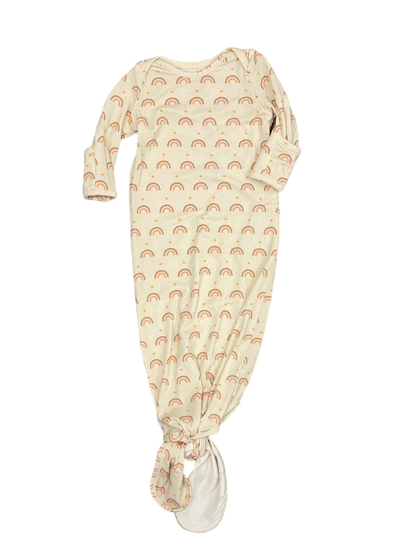Cream Gown w Rainwbows