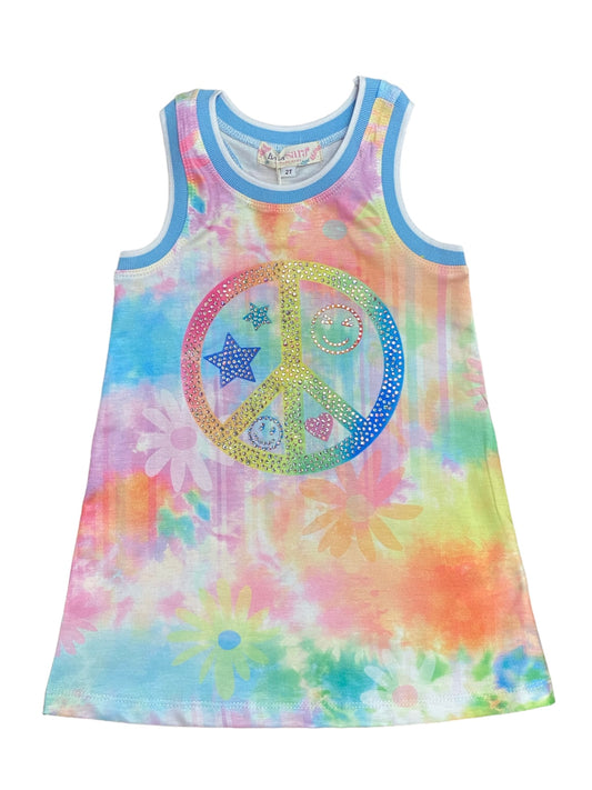 Pastel Peace Sign Dress