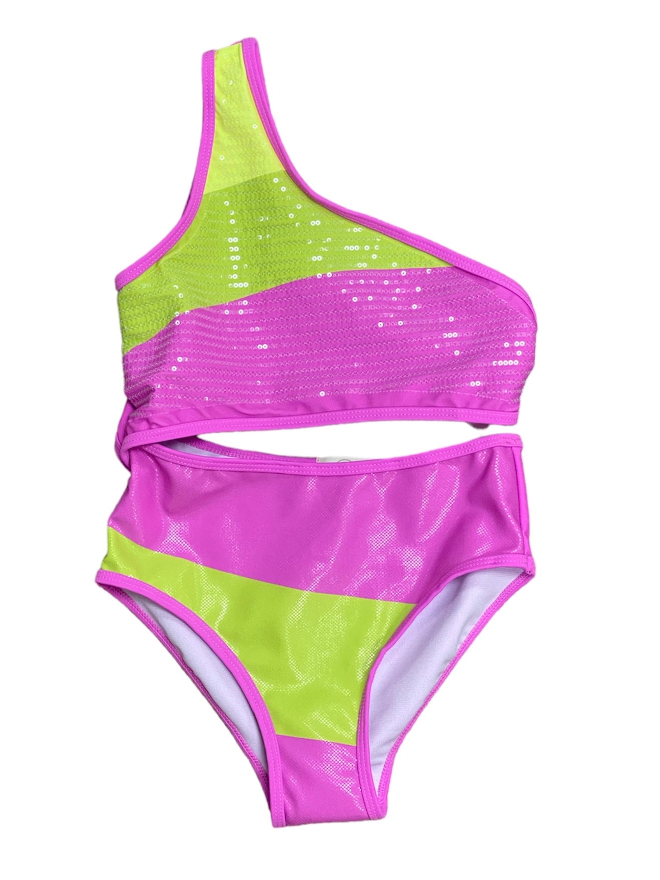 Rainbow Sequin Swimsuit