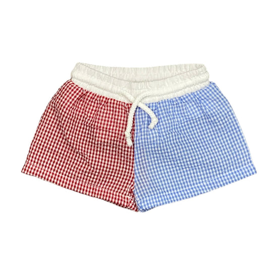 Red/Blue Seersucker Trunks