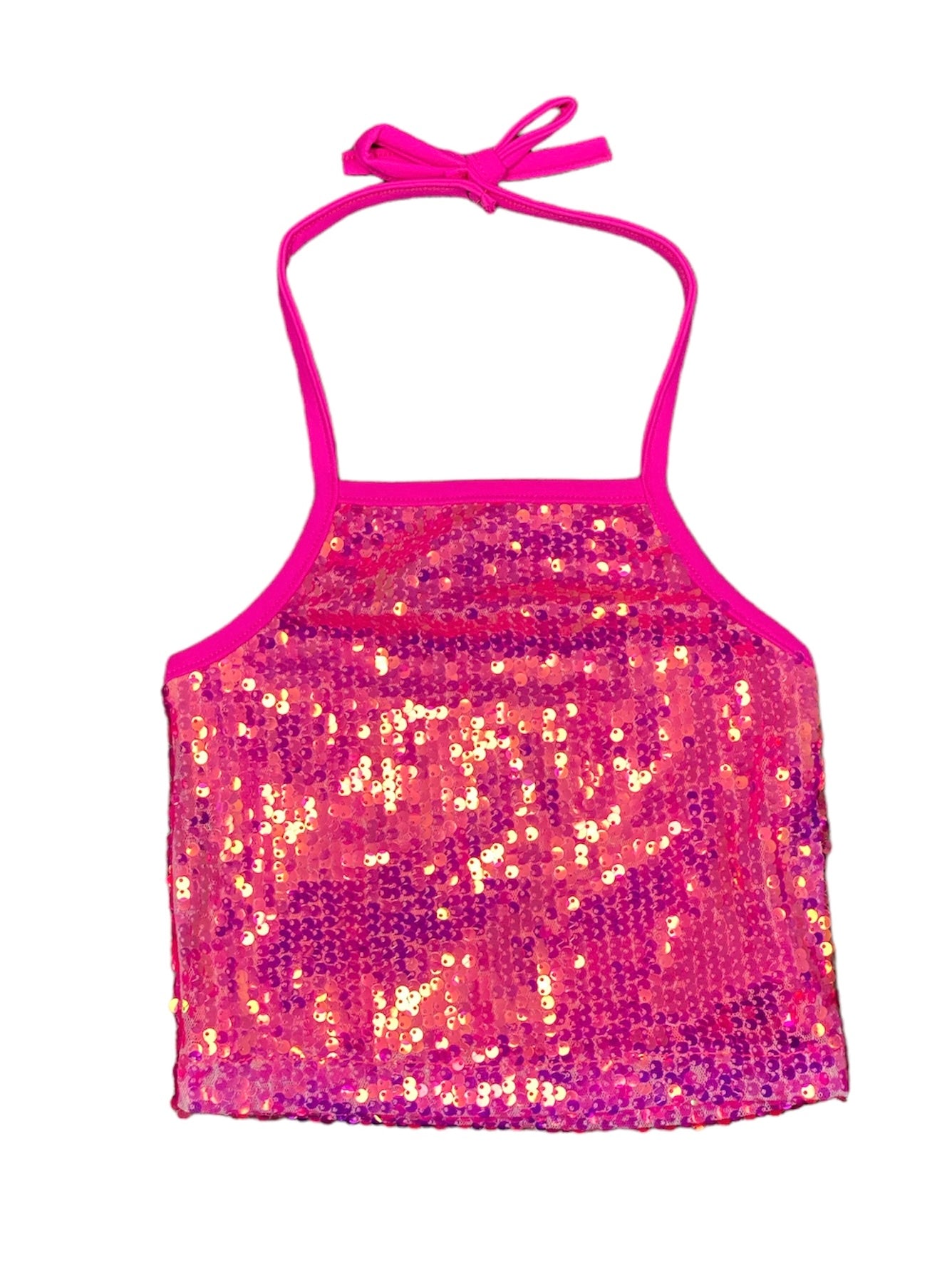 Pink Sequin Halter