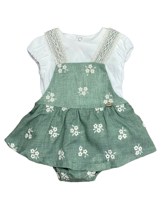 Eucalyptus Dungaree Skirt Set