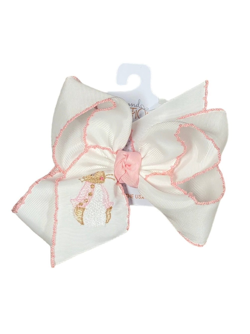 Pink Petunia Rabbit Bow