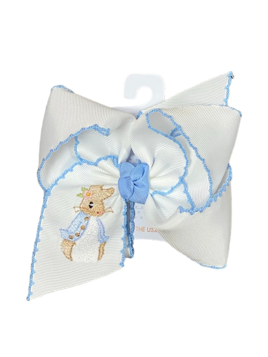 Blue Petunia Rabbit Bow