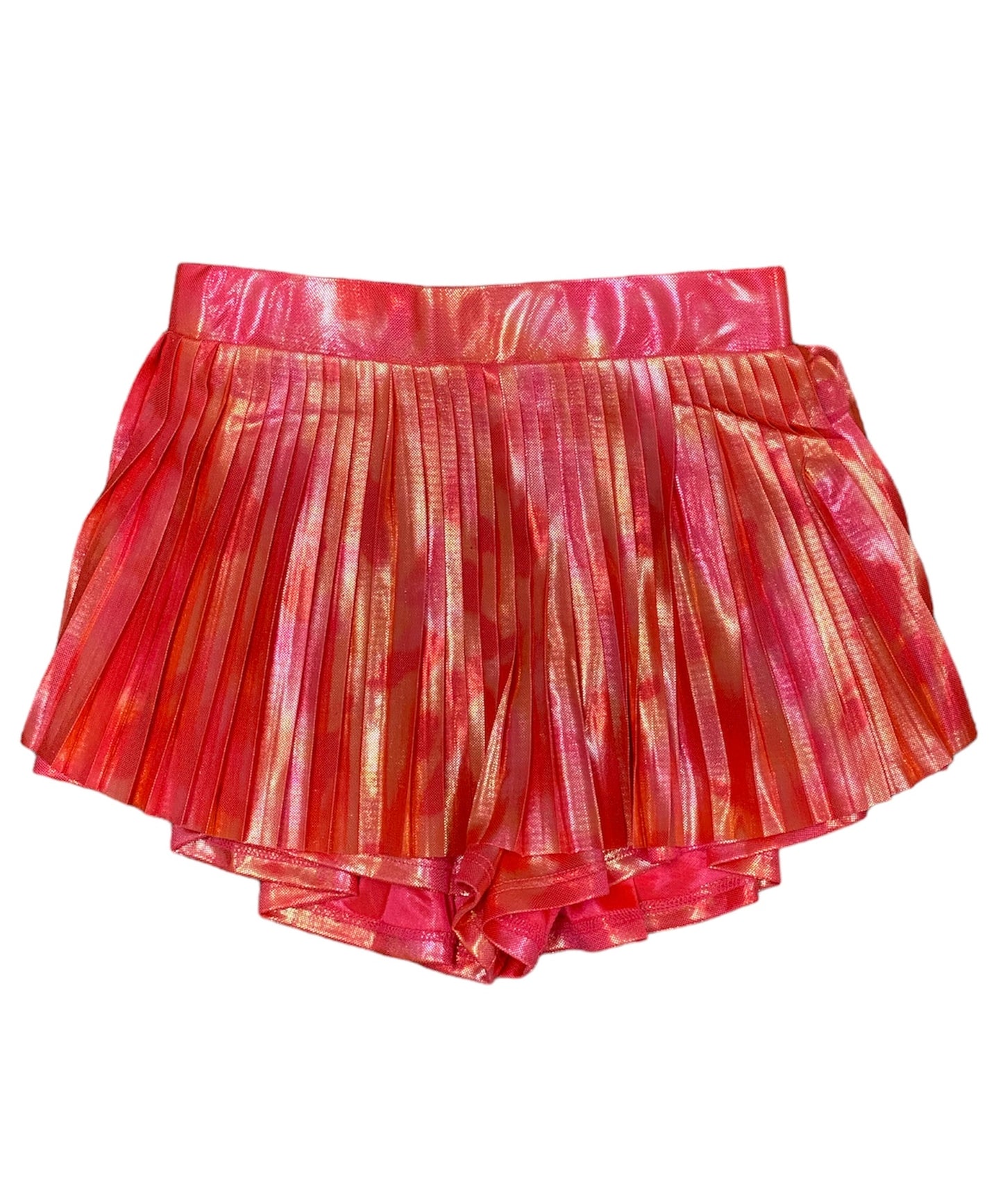 Coral Pleated Skort