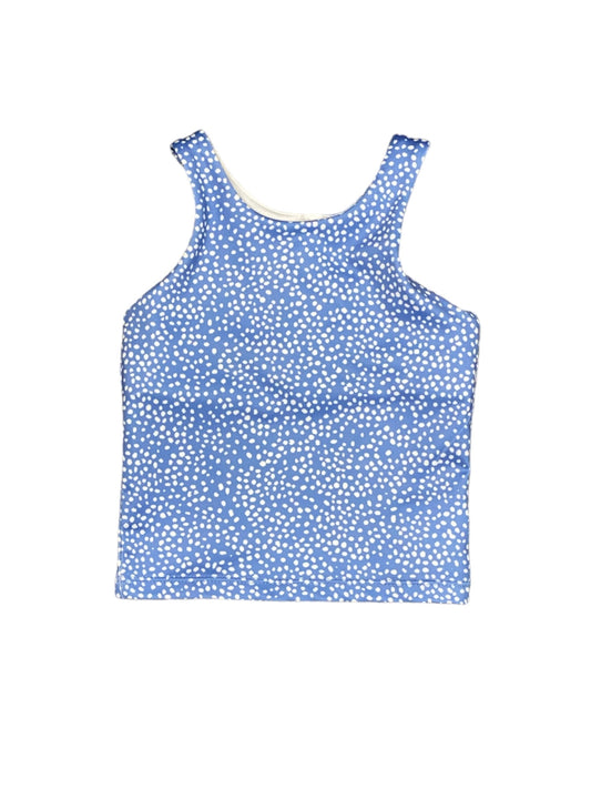 Powder Blue/White Dot Lib Tank