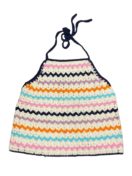 Multi Stripe Crochet Cher Top