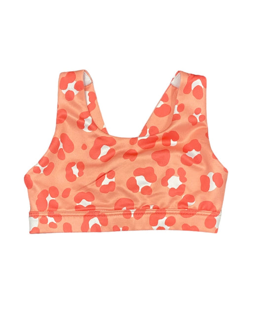 Peach Leopard Sports Bra