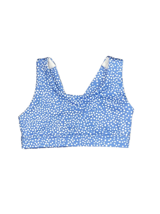 Power Blue Dot Sport Bra