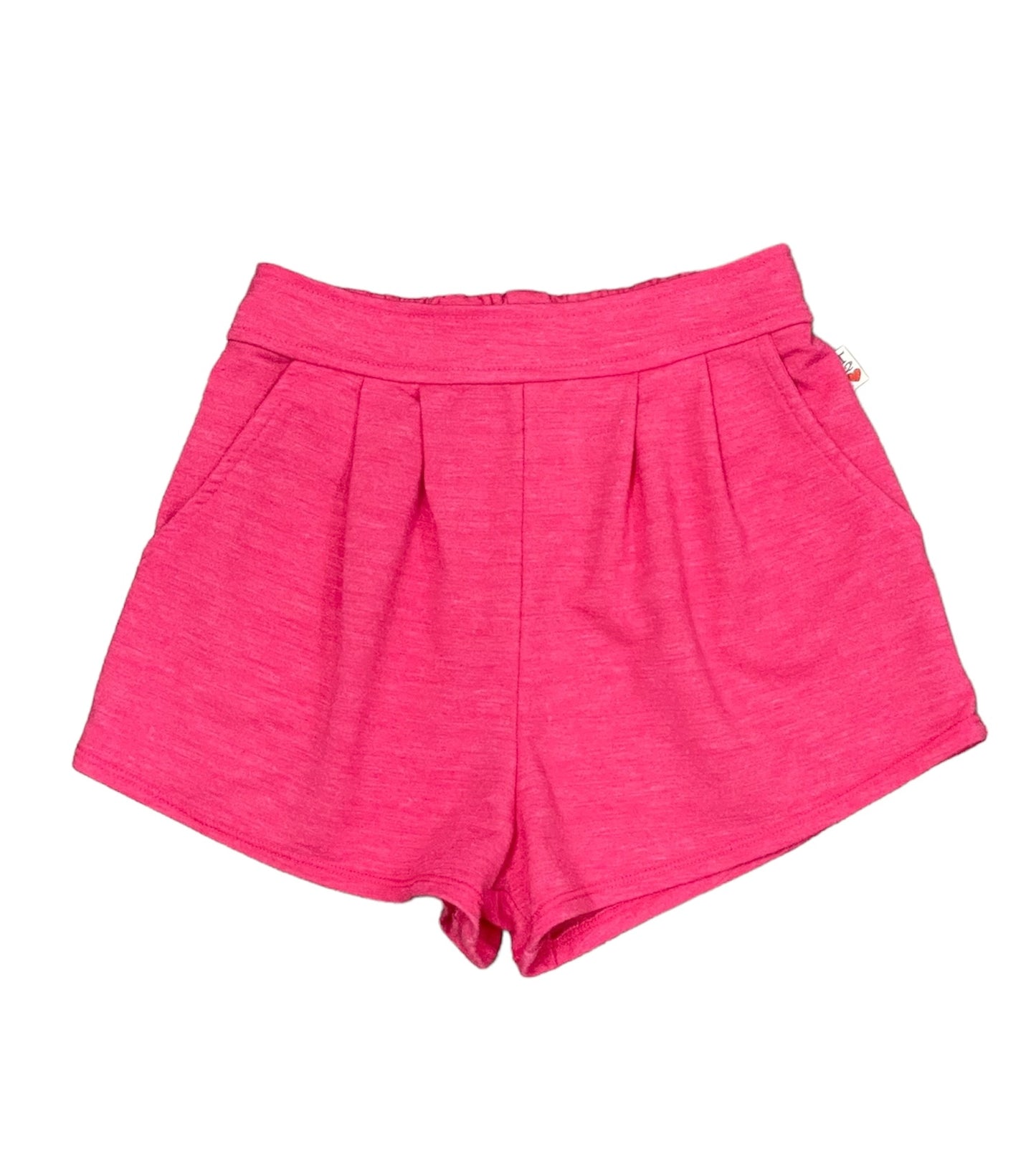 Hot Pink Pleated Shorts
