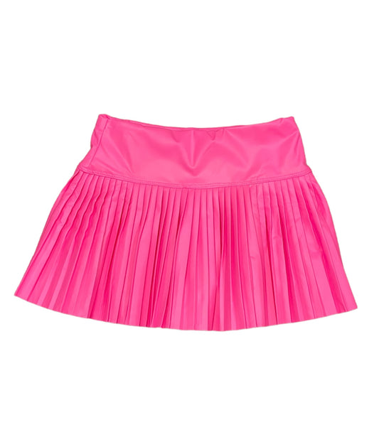 Hot Pink Pleather Skirt
