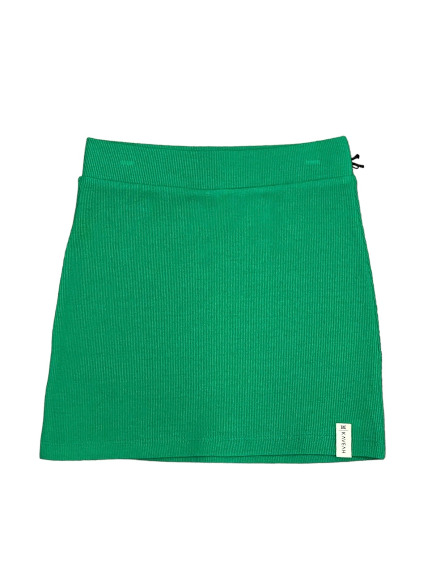 Green Ribbed Skirt