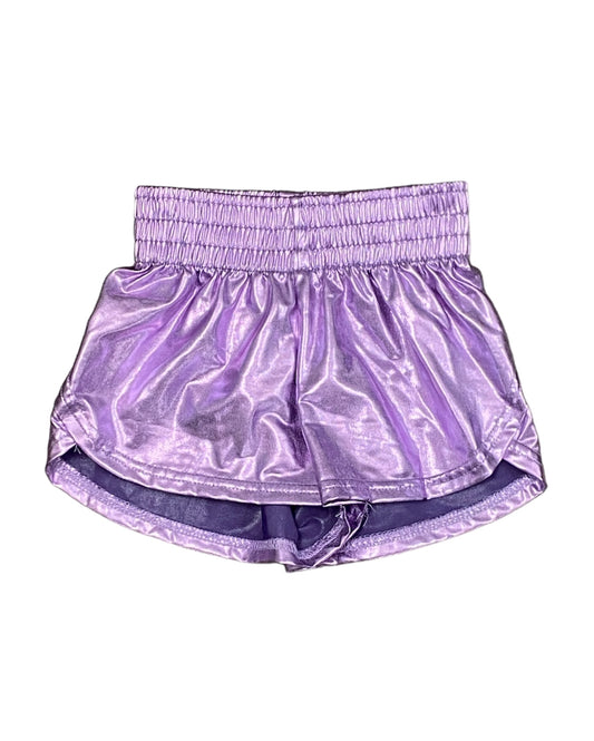 Lavender Metallic Short