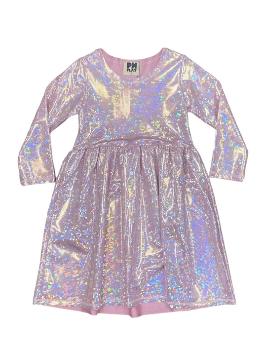 Pink Holo Disco Dress