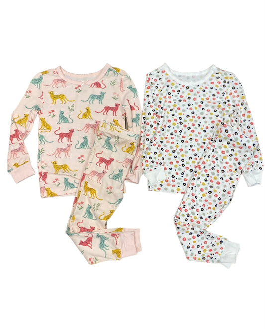 Leopard & Tiger 2 Pair Pajama Set