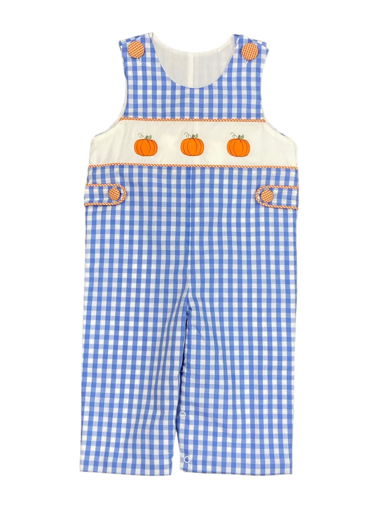 Pumpkin Embroidery Boys Longall