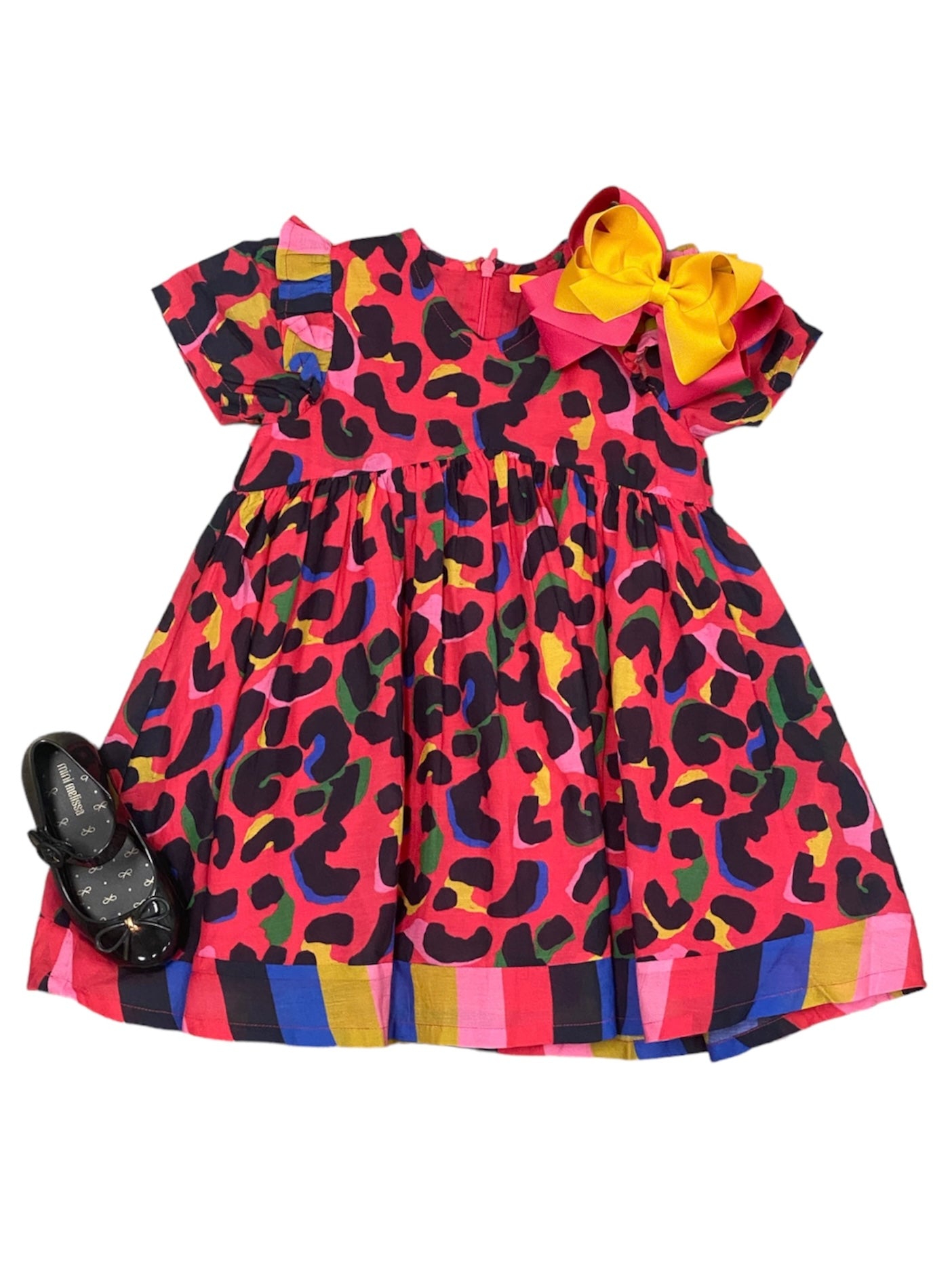 Pink Cheetah Lotus Dress