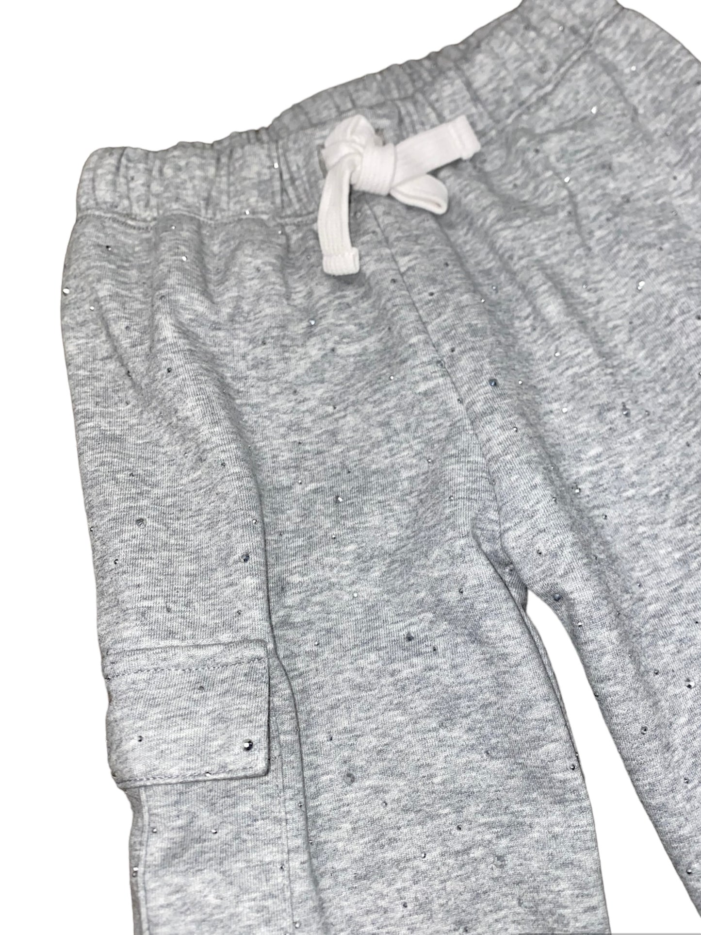 Gray Silver Stud Joggers