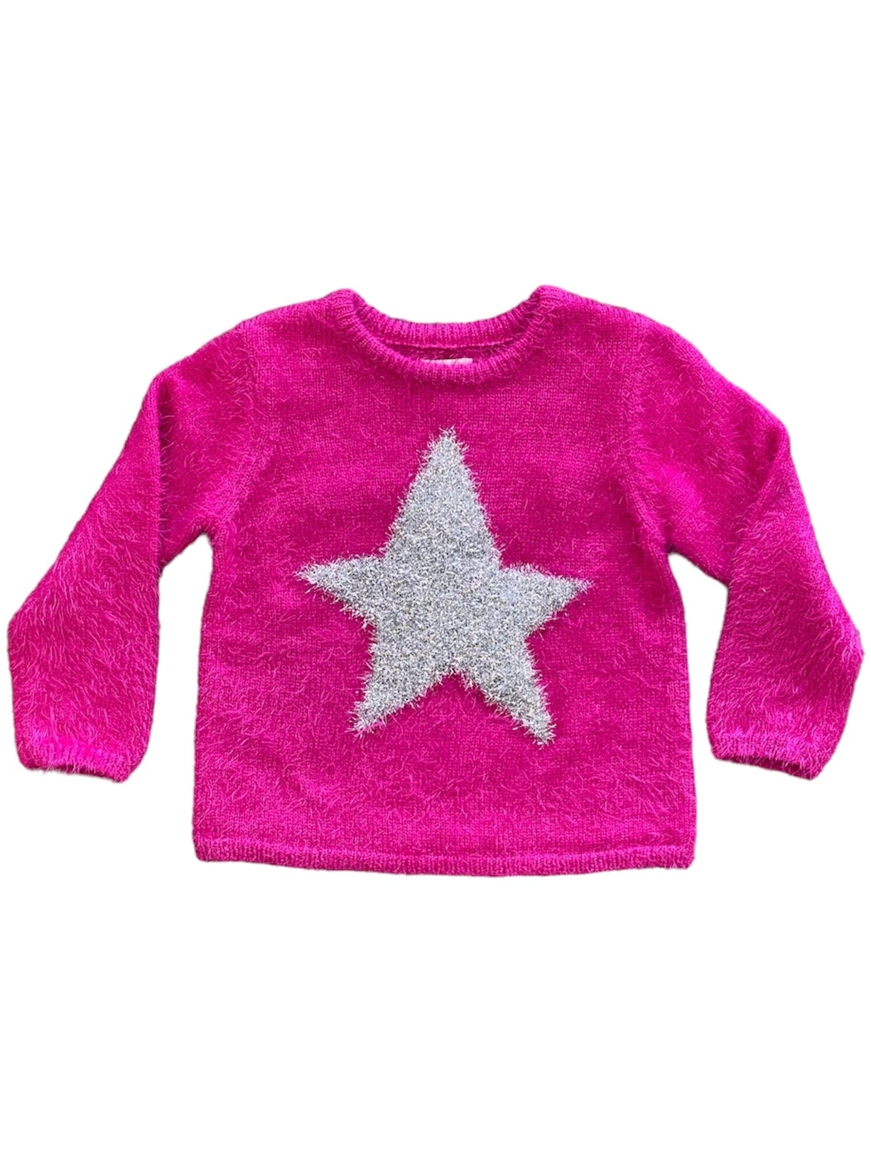 Silver Star Fuzzy Sweater