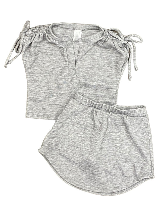 Grey Scuba Cashmere Skort