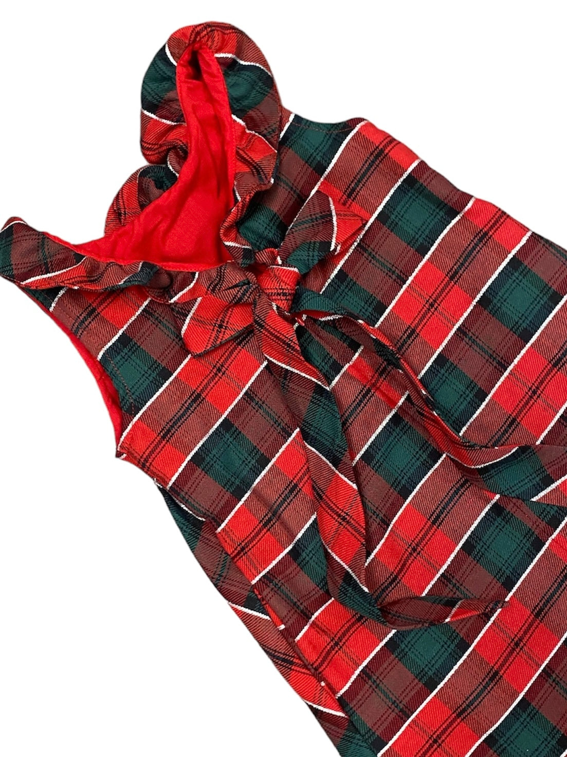 Blaire Red & Green Plaid Dress